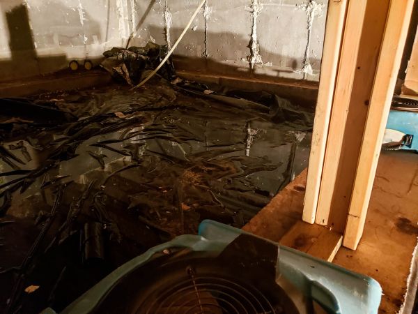 Crawlspace Water Cleanup in Clearwater